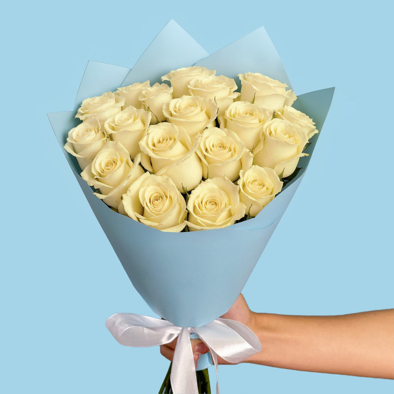 20 Premium White Roses #3