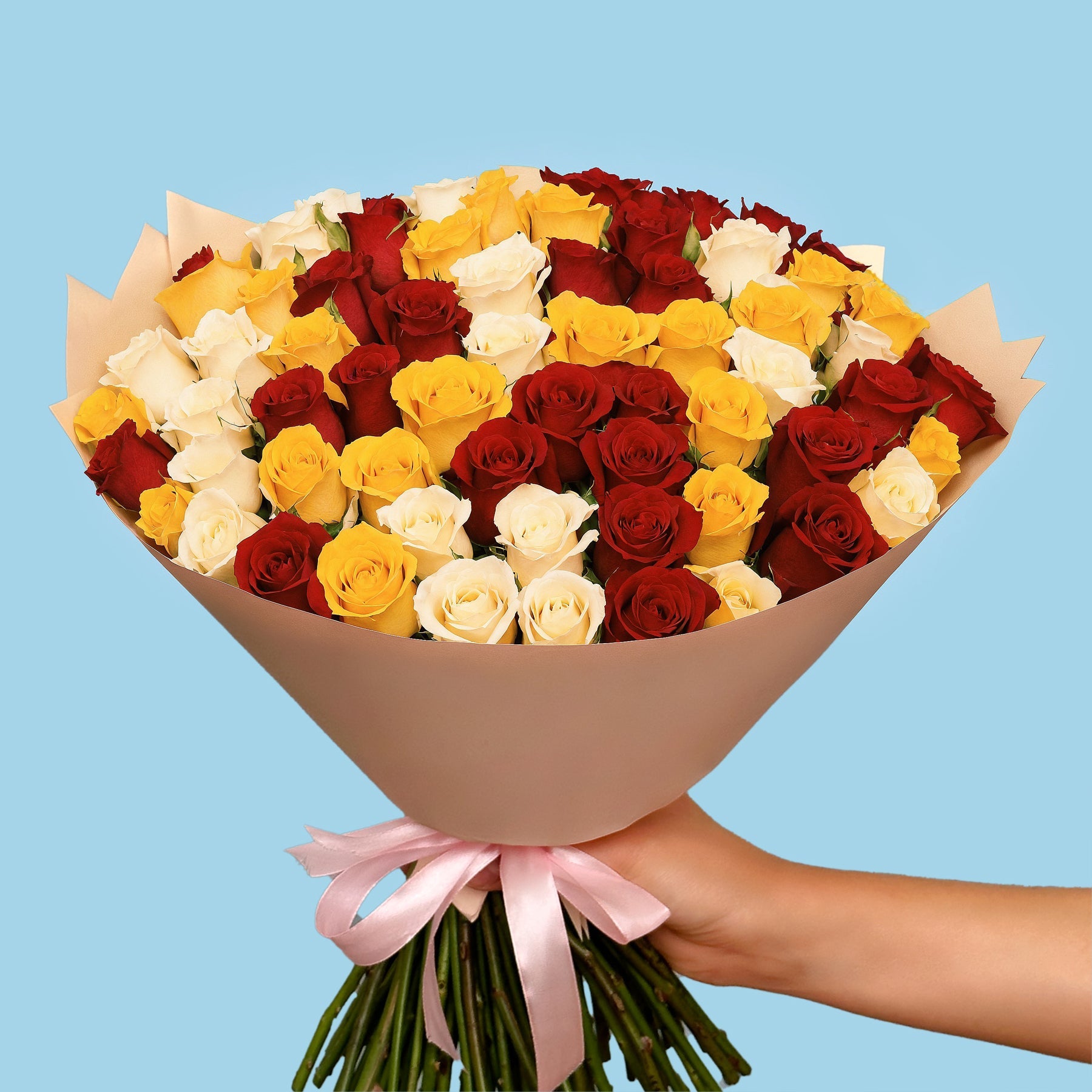 Bouquet of 100 Mix roses #3