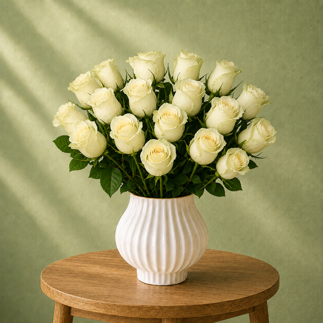 20 Roses White