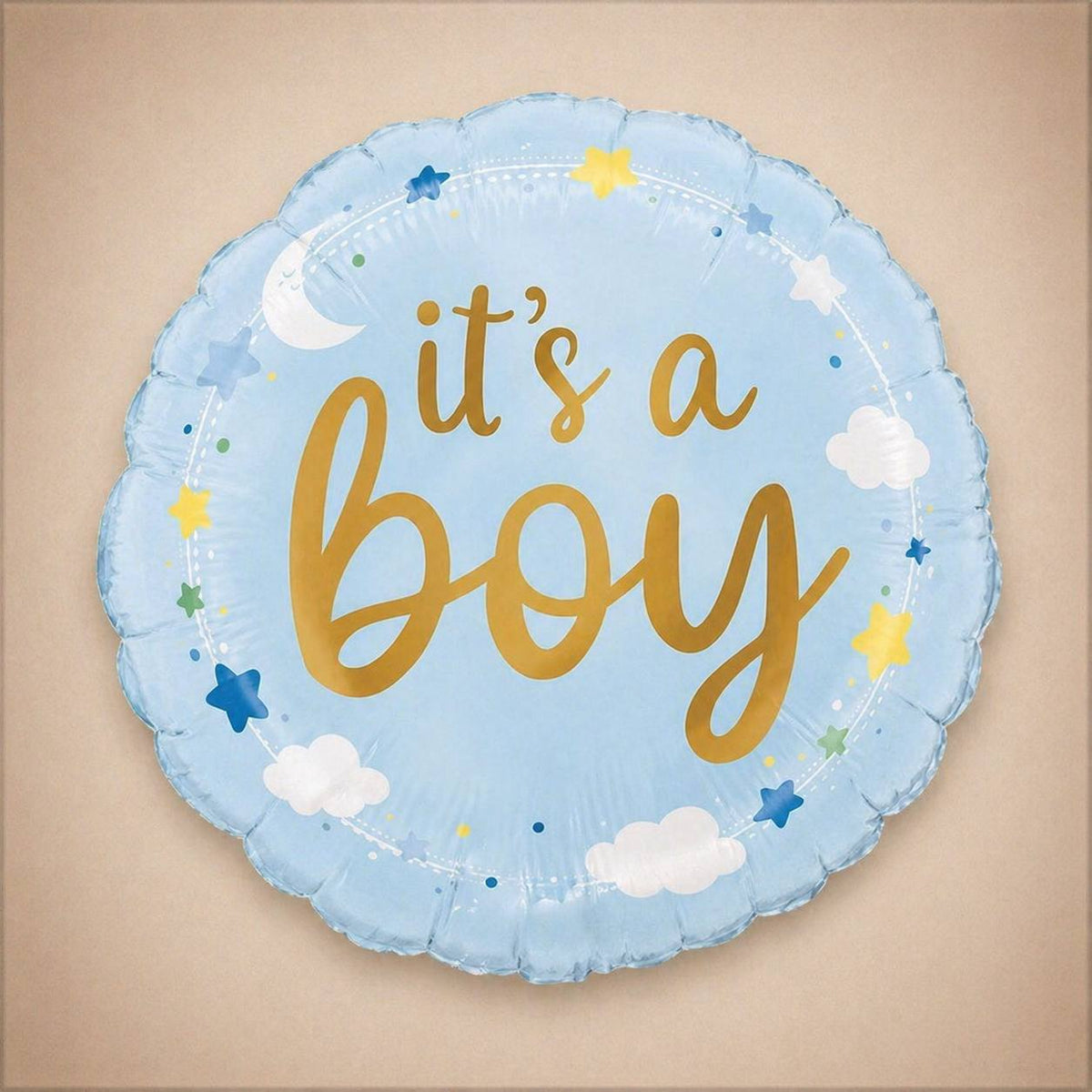 18" Baby Boy Colourful Foil Balloon