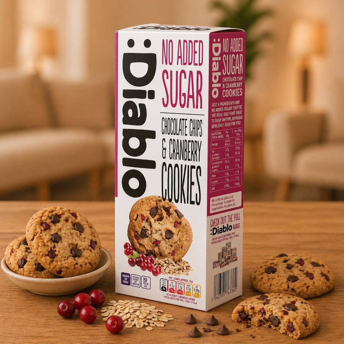Chocolate Chip and Cranberry Biscuits 135g