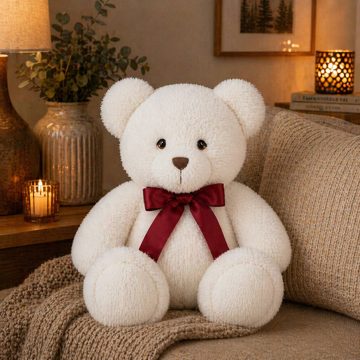 Keeleco Harry Bear White 30 cm