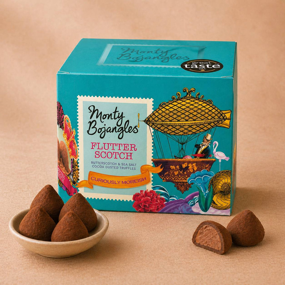 Monty Bojangles Cocoa Dusted Truffles With Butterscotch Chips 150g
