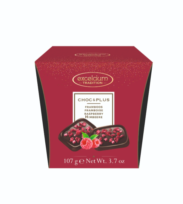 Excelcium Chocolate dark with raspberry 107gr