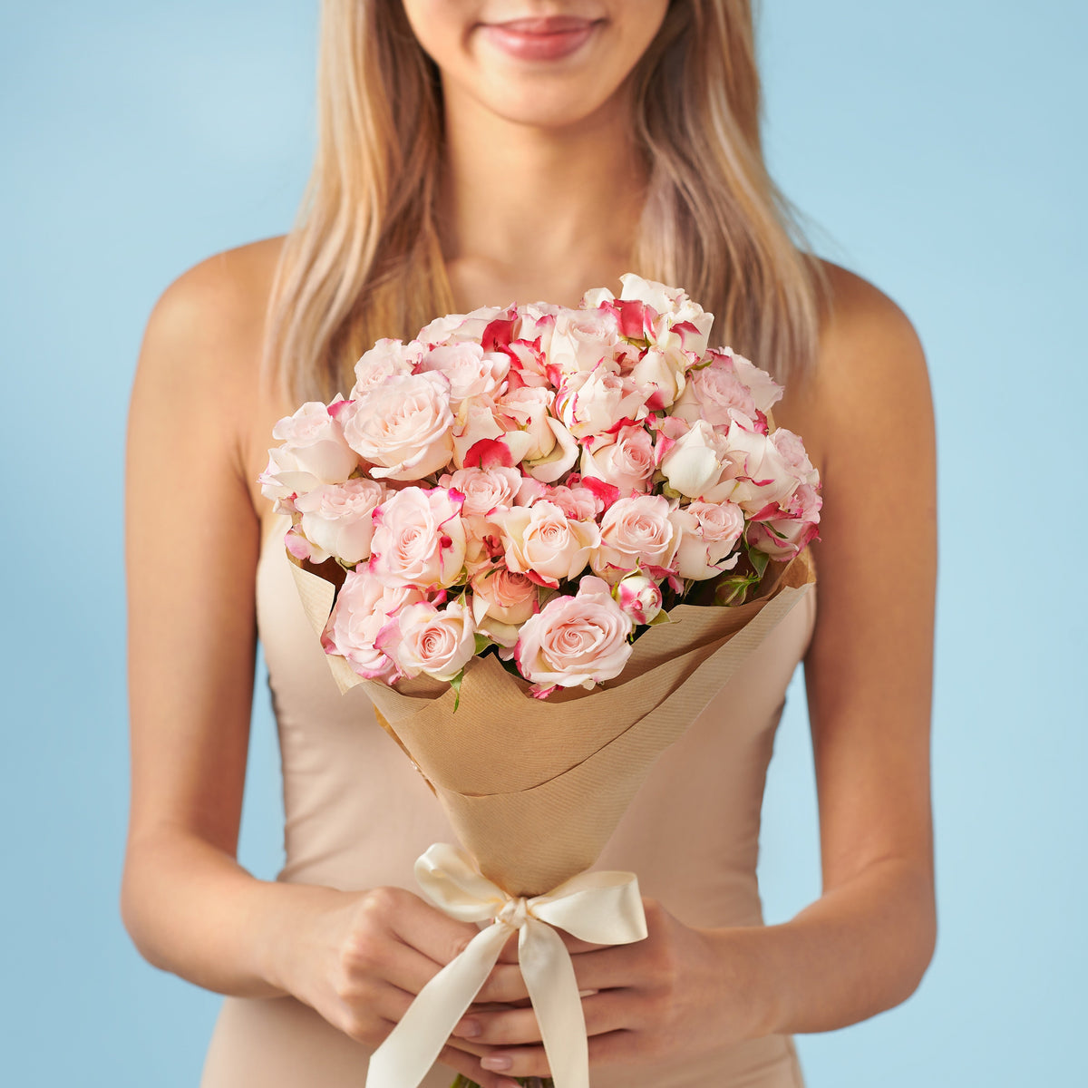 10 Spray Pink Roses #1