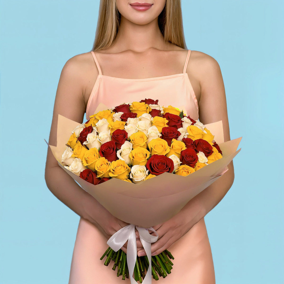 Bouquet of 100 Mix roses #1