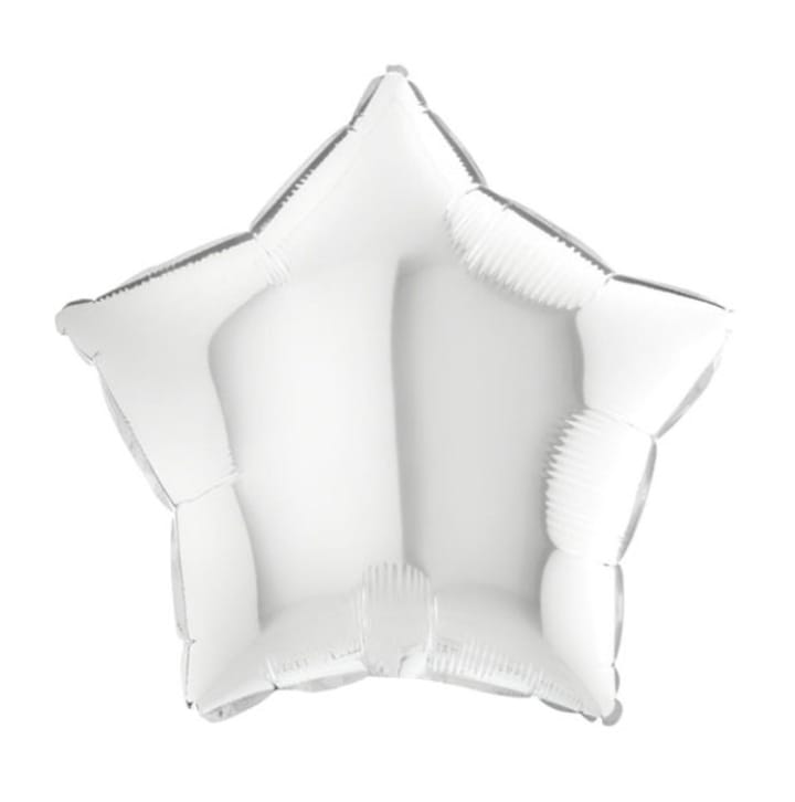 18" White Star Foil Balloon #1
