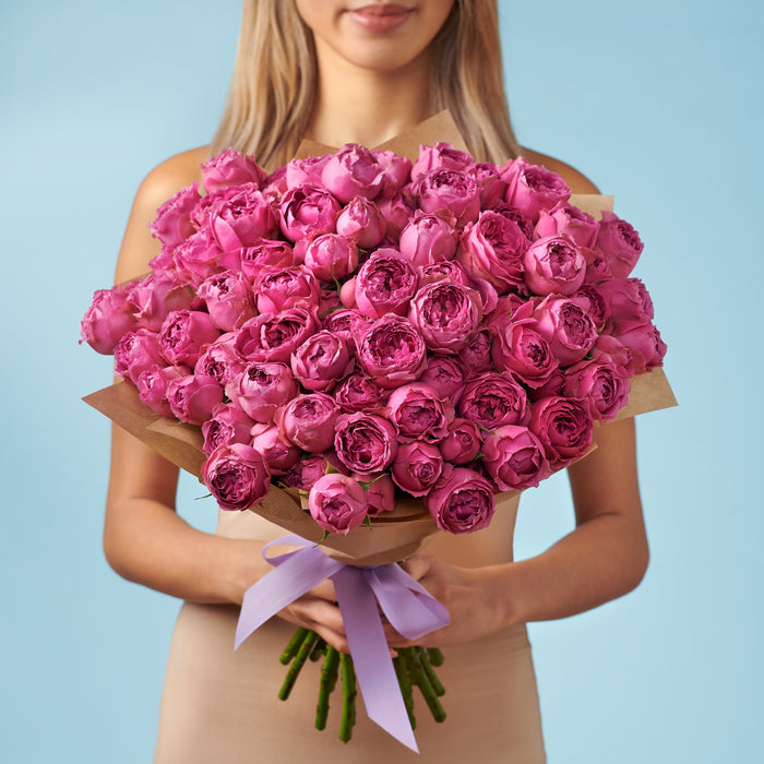 20 Peony Pink Roses #1