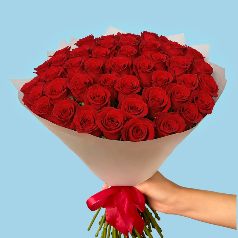 Bouquet of 50 Red roses #3
