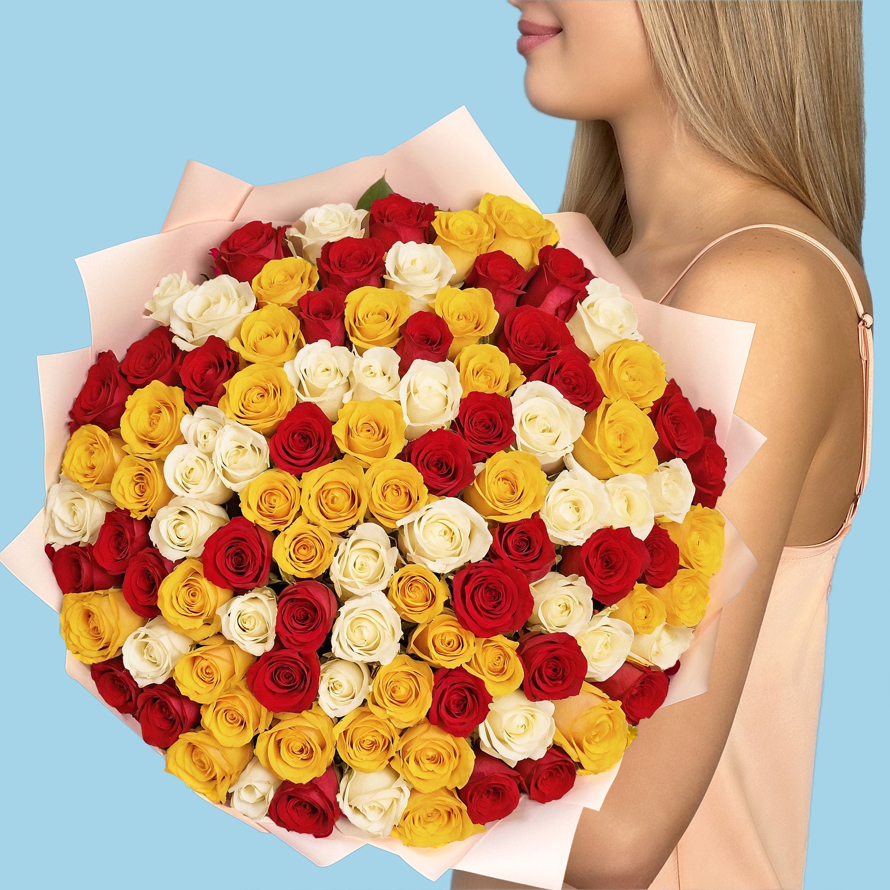 Bouquet of 100 Mix roses #6