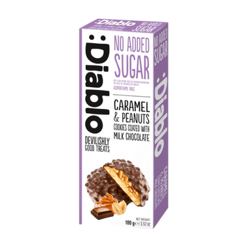 Diablo No Added Sugar Caramel & Peanut Milk Chocolate Cookies #1