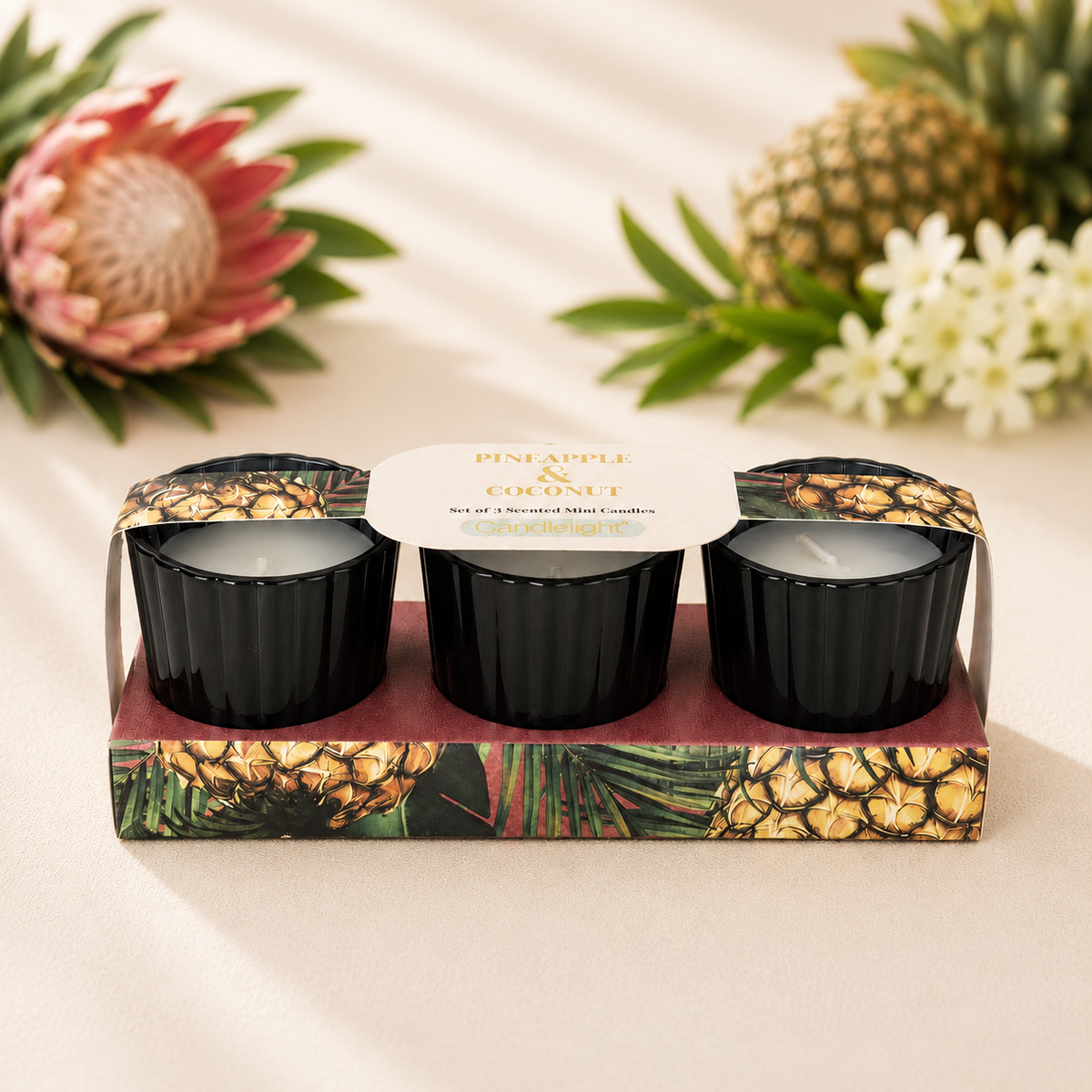 Set of 3 Votives - Pineapple & Coconut