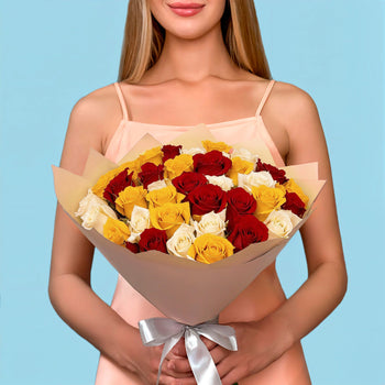 Bouquet of 50 Mix roses #1