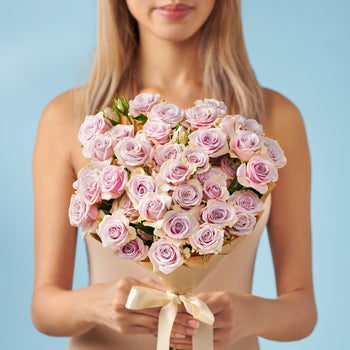 10 Spray Purple Roses #1