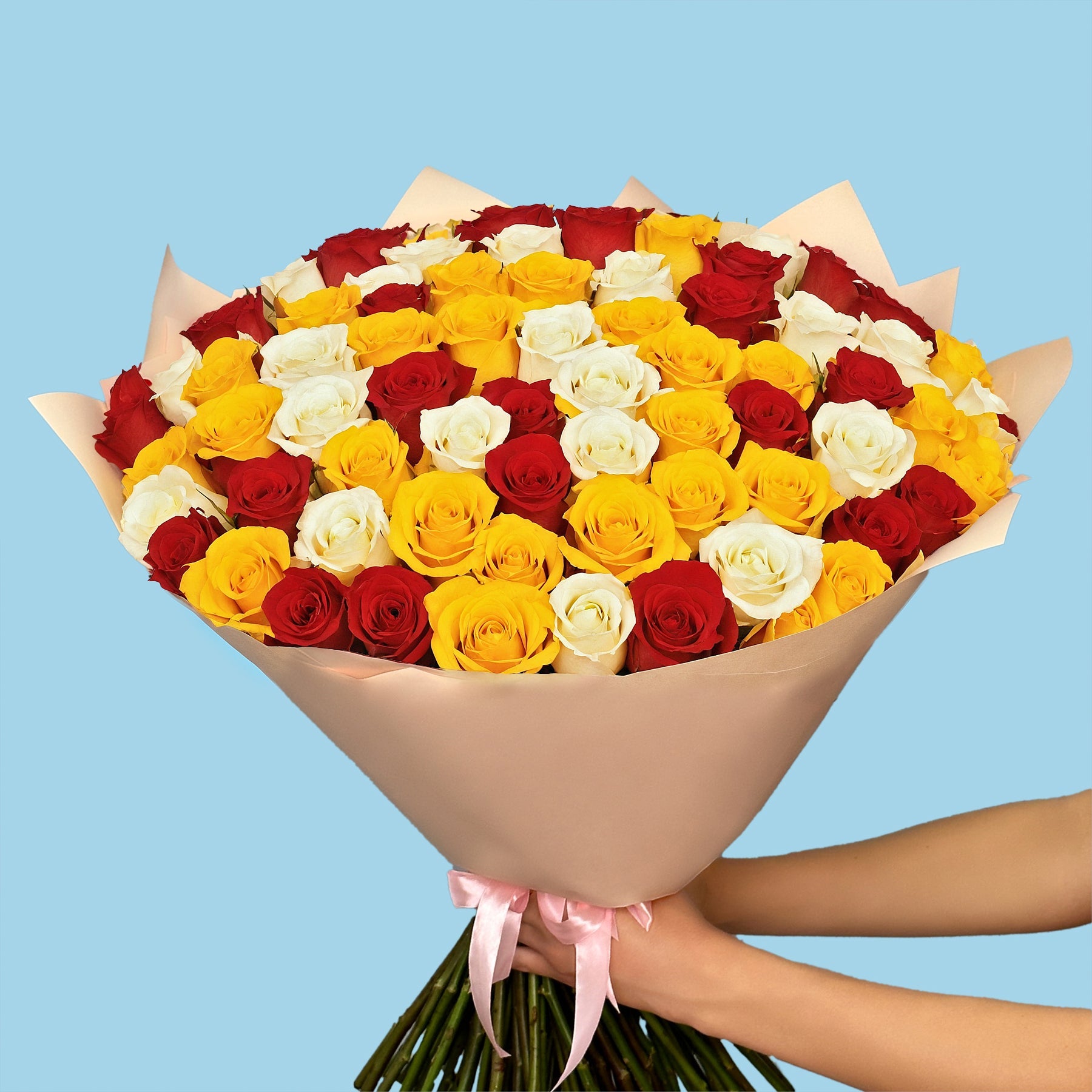 Bouquet of 100 Mix roses #7