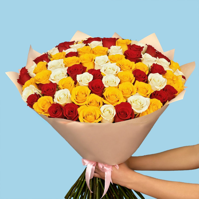 Bouquet of 100 Mix roses #7