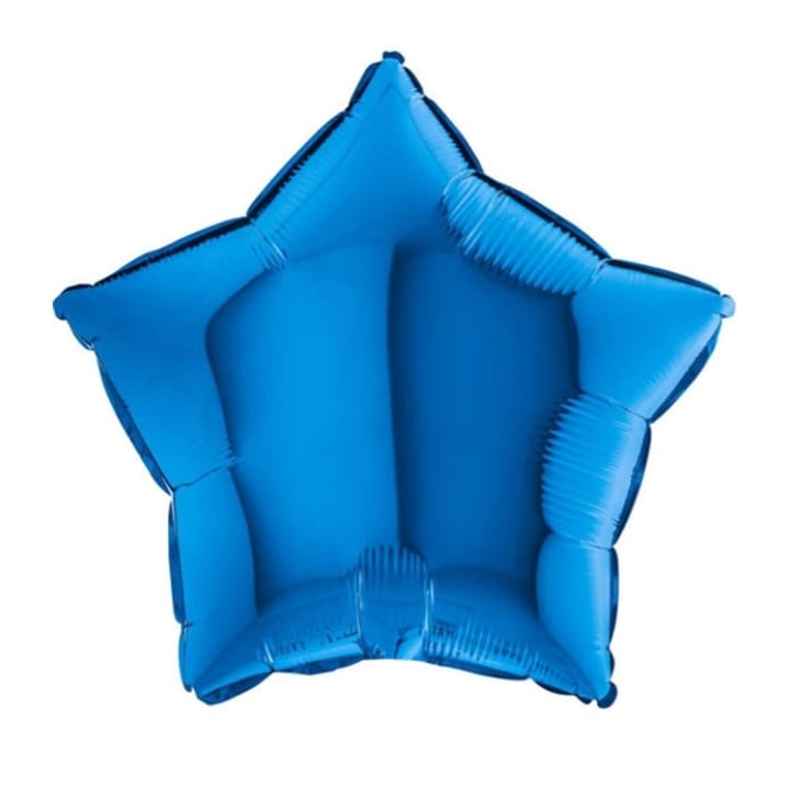 18" Blue Star Foil Balloon #1