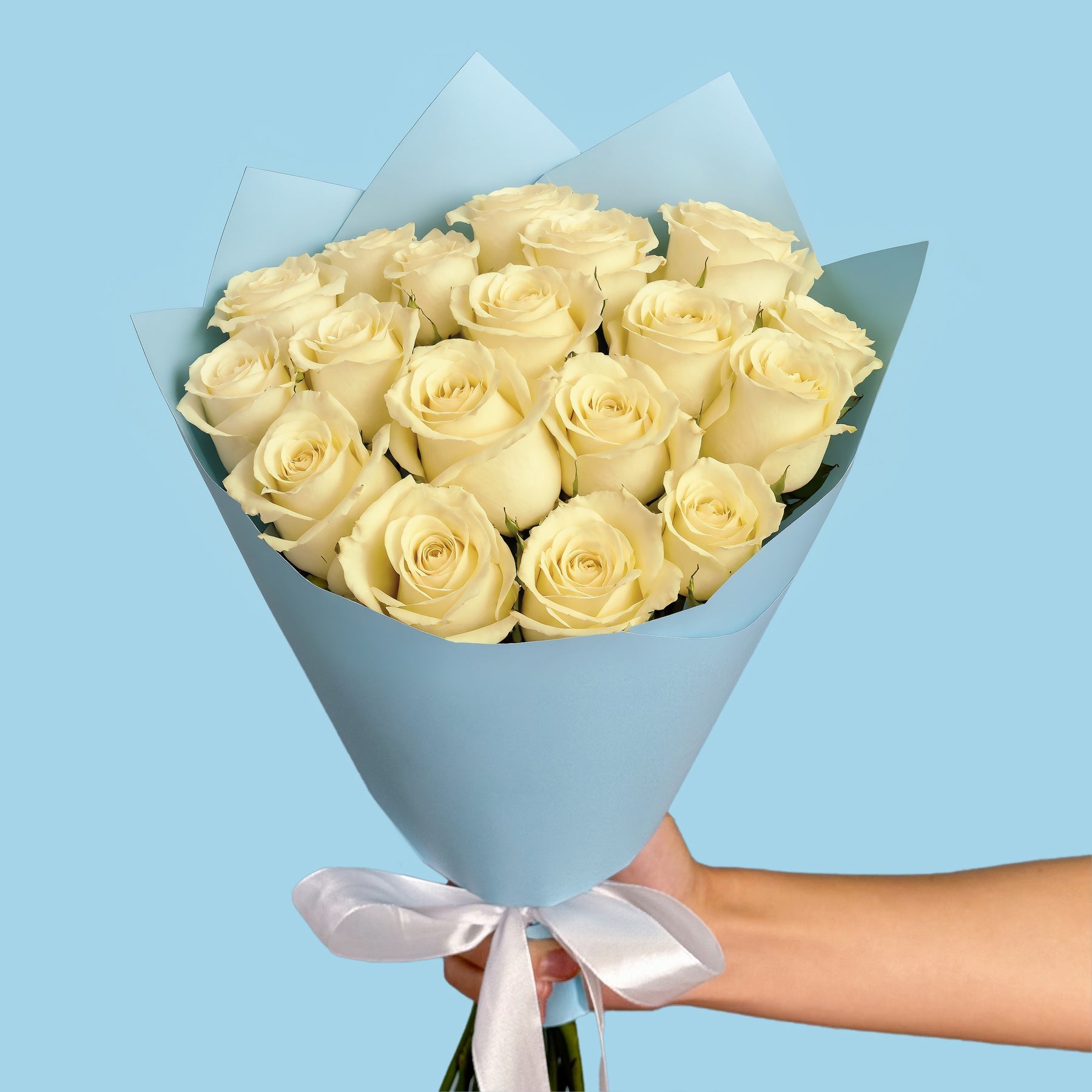 20 Premium White Roses #3