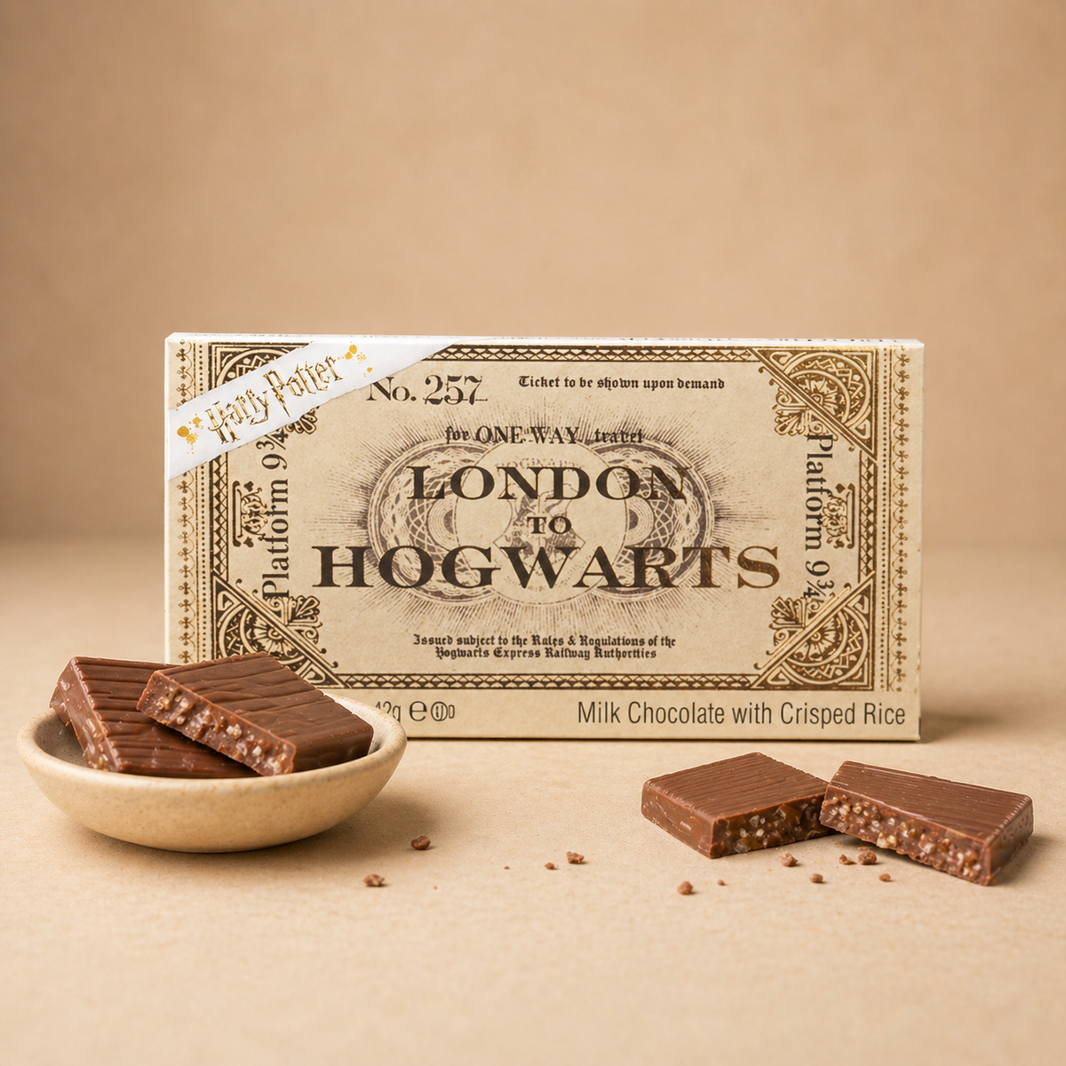 Harry Potter Platform 9¾ Milk Chocolate Train Ticket 42g