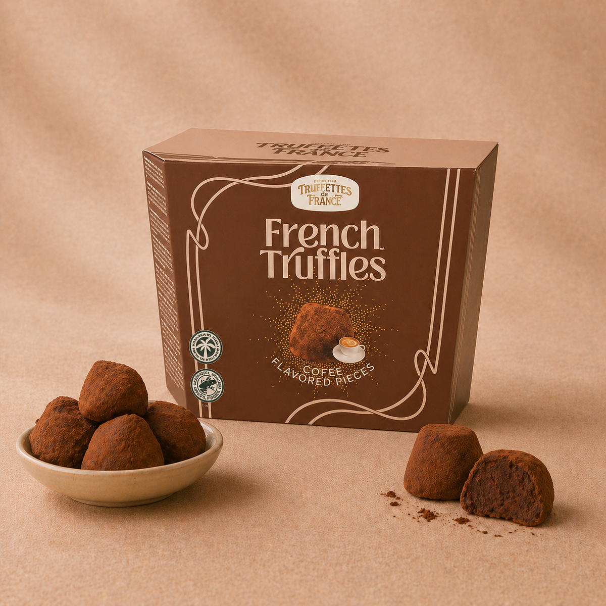French truffles - Coffee Flavoured Pieces 200g