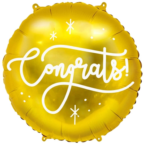18" Congratulations Gold Foil Balloon #1
