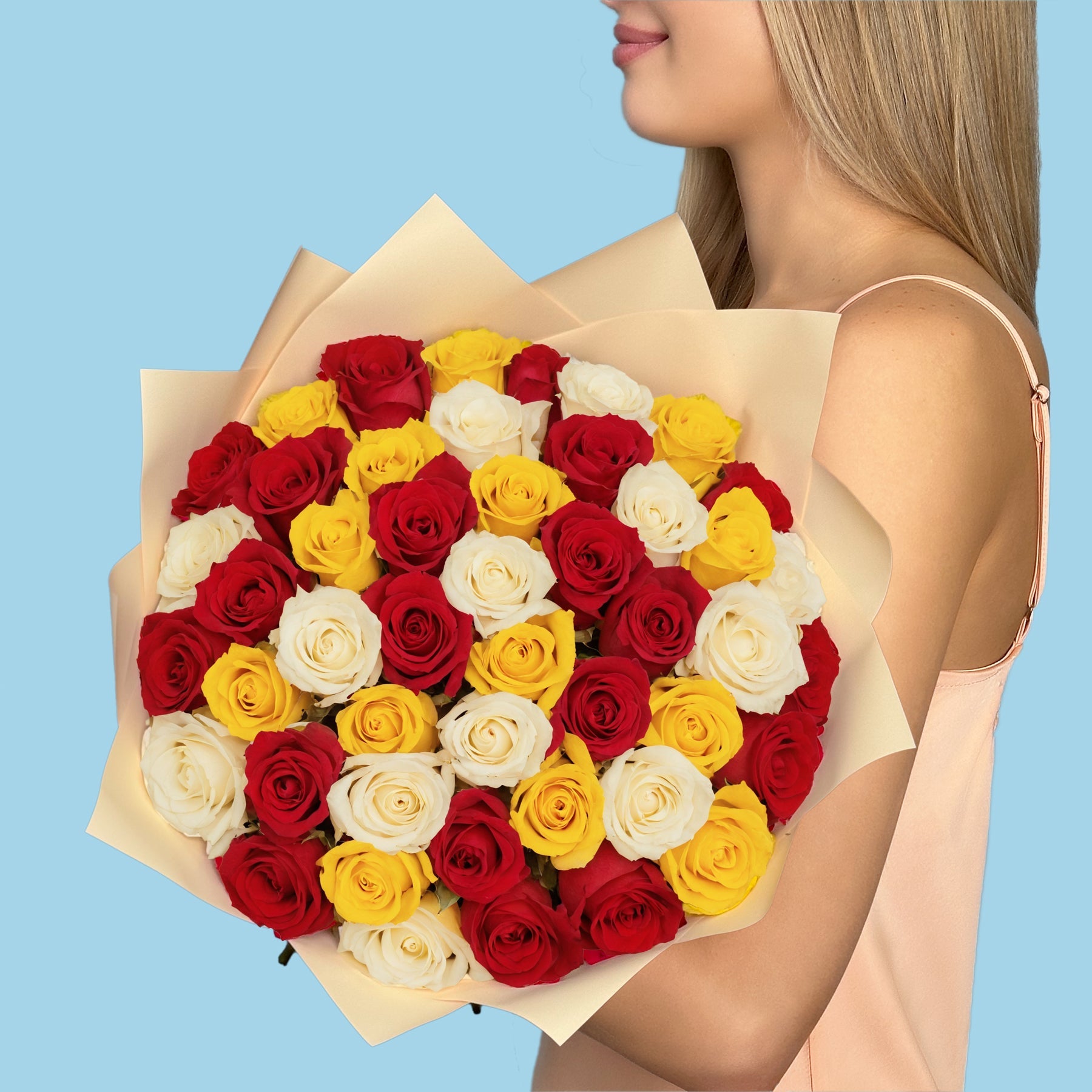 Bouquet of 50 Mix roses #6