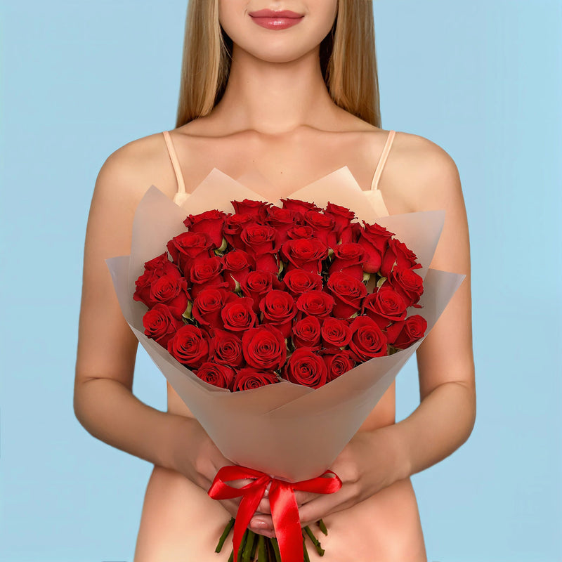 Bouquet of 30 Red roses #1