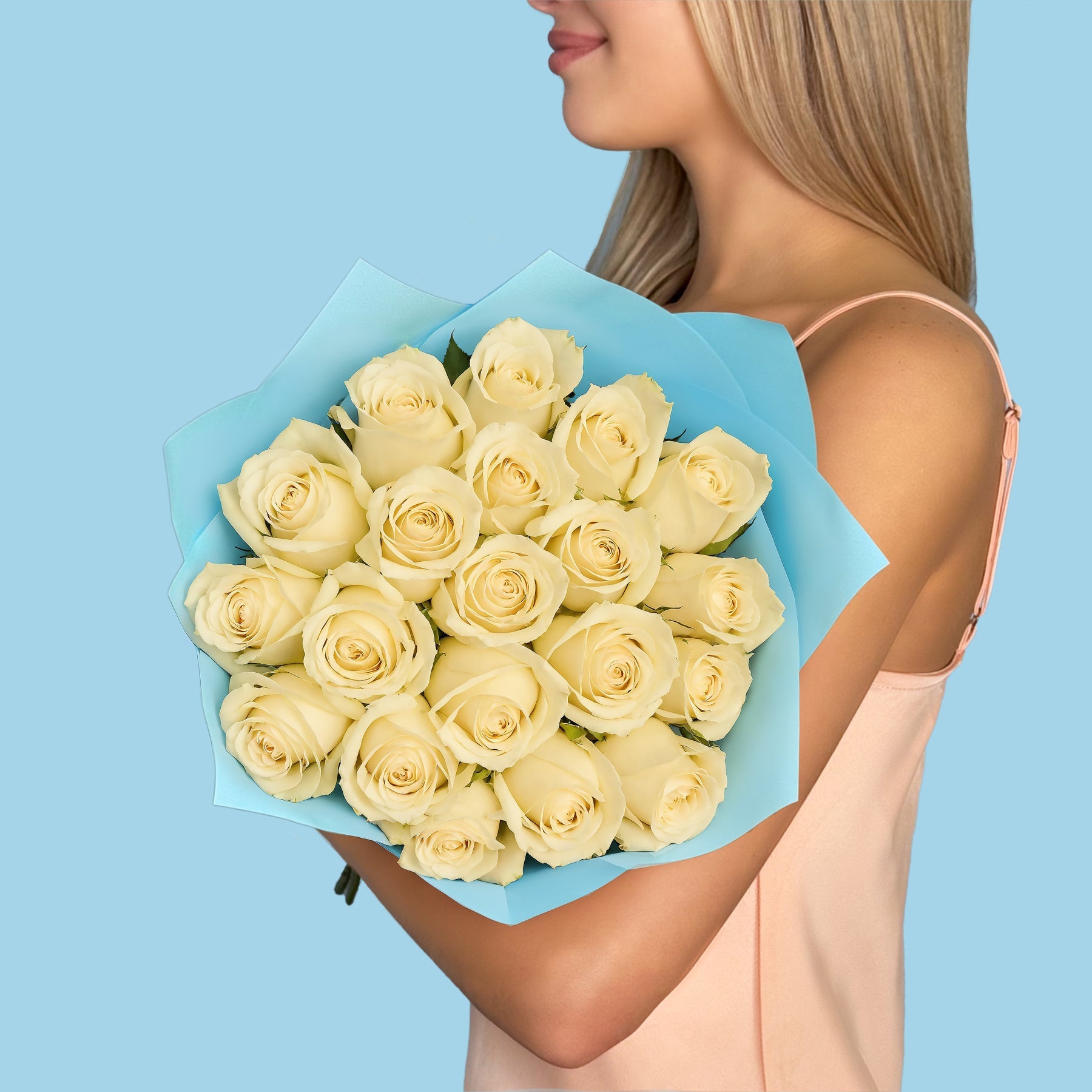 20 Premium White Roses #2