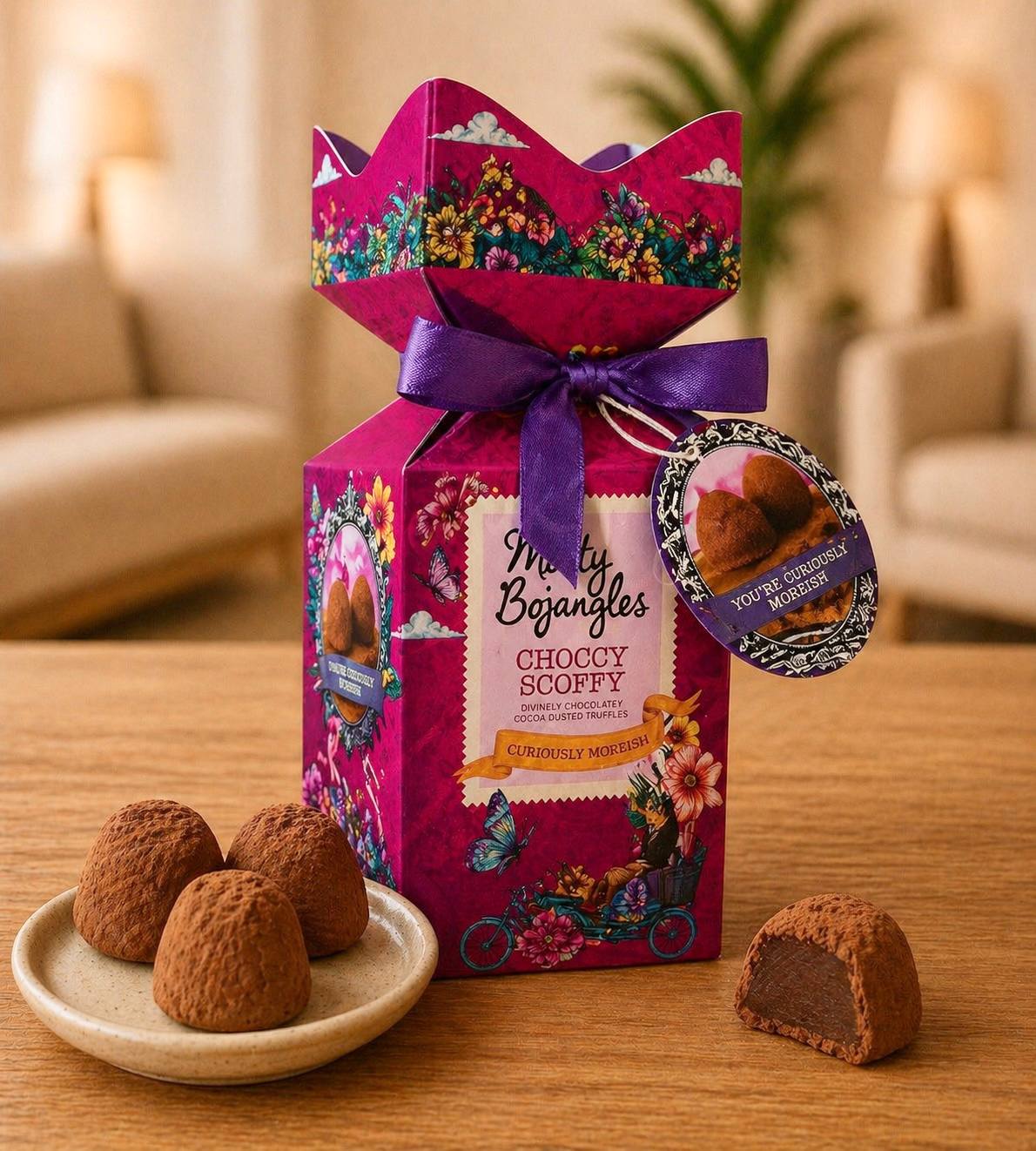 Monty Bojangles Chocolatey Flavoured Cocoa Dusted Truffles 150g