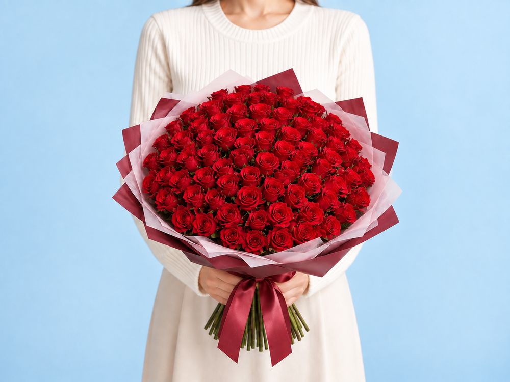 An upcoming Club drop of 100 red roses