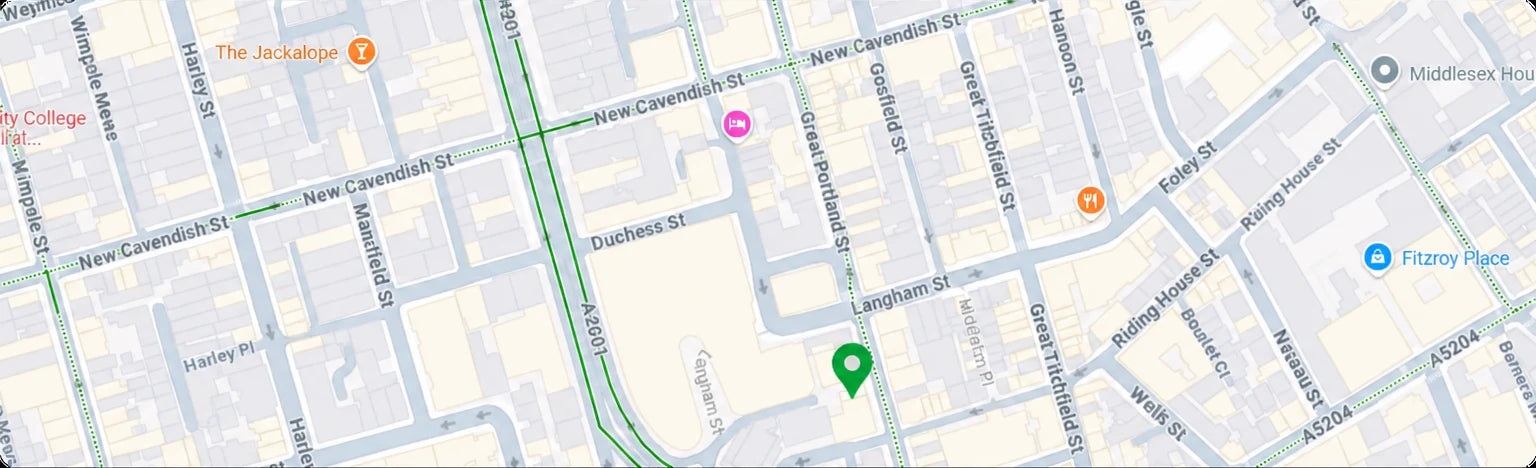 MyFlowers office on the map of London