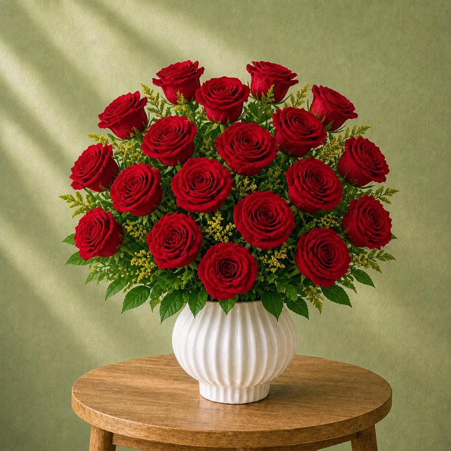 20 red roses